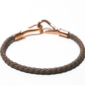 Hermes Jumbo H Bracelet Rose Gold Hardware x Étoupe Full Set